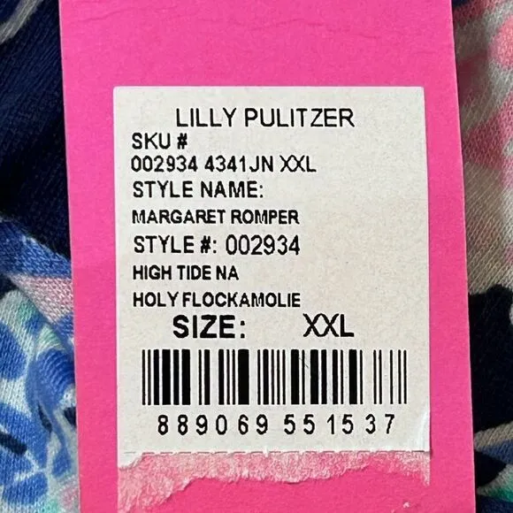 Lilly Pulitzer Margaret Romper Holy Flockamolie