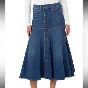 Liverpool Los Angeles High Rise A-Line Skirt Size 8/29