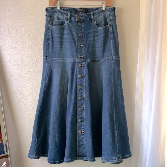 Liverpool Los Angeles High Rise A-Line Skirt Size 8/29