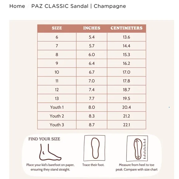 LIVIE &amp; LUCA PAZ CLASSIC SandalChampagne Size 12
