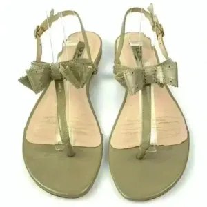 LK Bennett sandals 37.5 6.5 taupe patent leather
