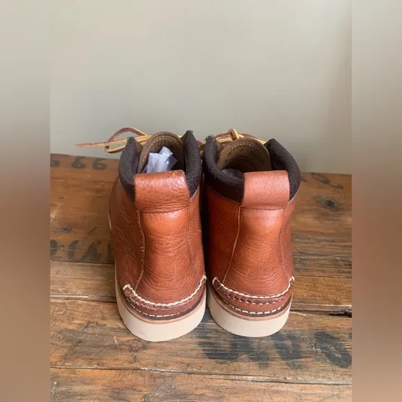L.L. Bean signature Chukka Boots brown leather classic old money