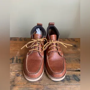 L.L. Bean signature Chukka Boots brown leather classic old money