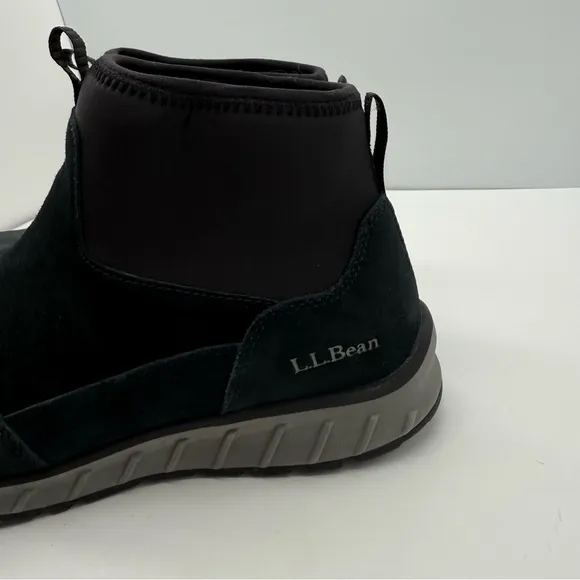 LL Bean Snow Sneaker 5 Mens 11 Wide Slip On Ankle Hiking Shoes Suede Boots New!