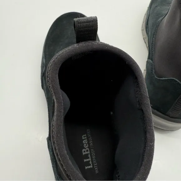 LL Bean Snow Sneaker 5 Mens 11 Wide Slip On Ankle Hiking Shoes Suede Boots New!