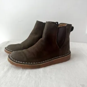 L.L. Bean Stonington leather Chelsea‎ Boots Ankle Brown Casual Comfort Size 6 M