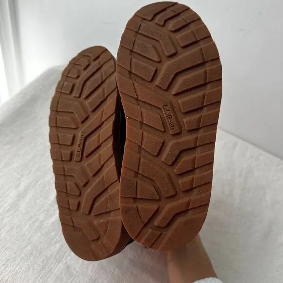 L.L. Bean Stonington leather Chelsea‎ Boots Ankle Brown Casual Comfort Size 6 M