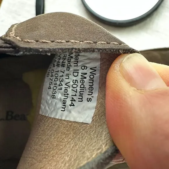 L.L. Bean Stonington leather Chelsea‎ Boots Ankle Brown Casual Comfort Size 6 M