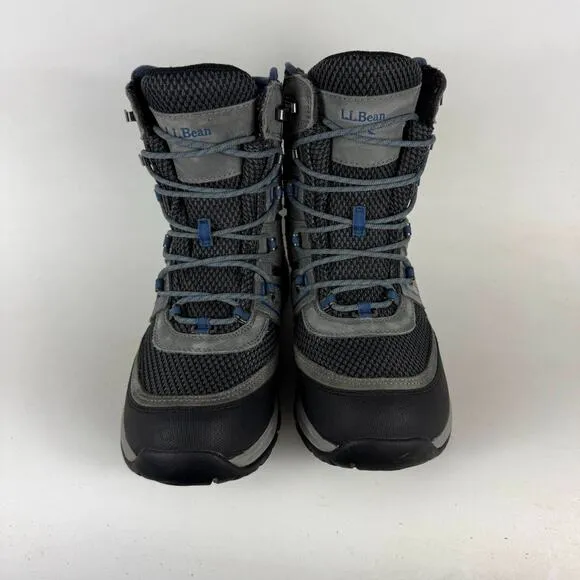L.L Bean Wildcat Boots Men's 7 Gray Black Lace-Up High Top Classic Outdoor
