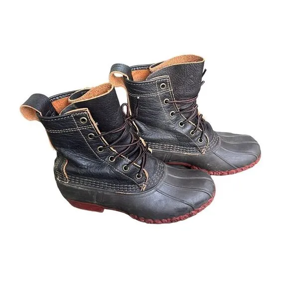 L.L.Bean Boots, 8&quot; Bison Rain Hunting women’s 6