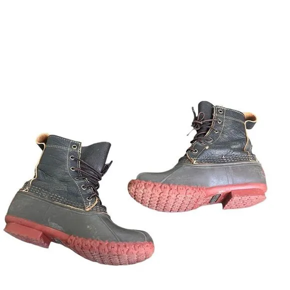 L.L.Bean Boots, 8&quot; Bison Rain Hunting women’s 6