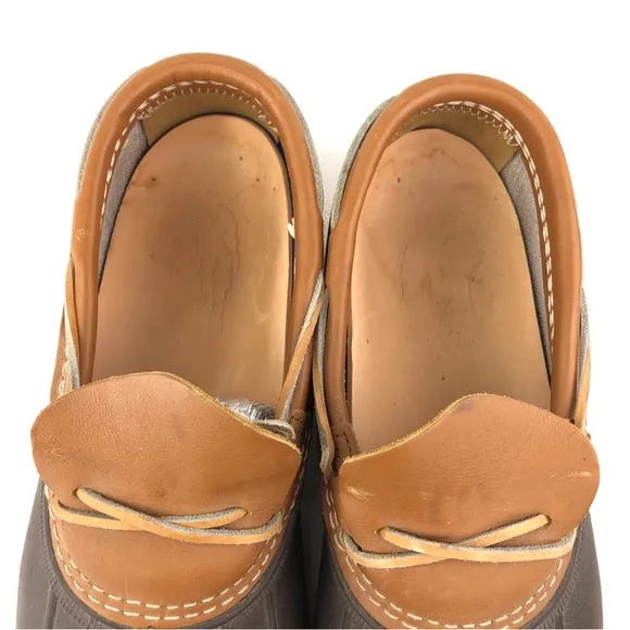 L.L.Bean Low Gumshoe Rubber Moc Duck Boots 10M