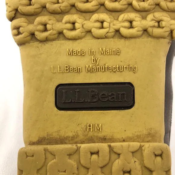 L.L.Bean Low Gumshoe Rubber Moc Duck Boots 10M
