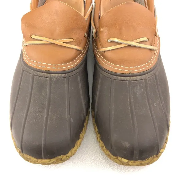 L.L.Bean Low Gumshoe Rubber Moc Duck Boots 10M