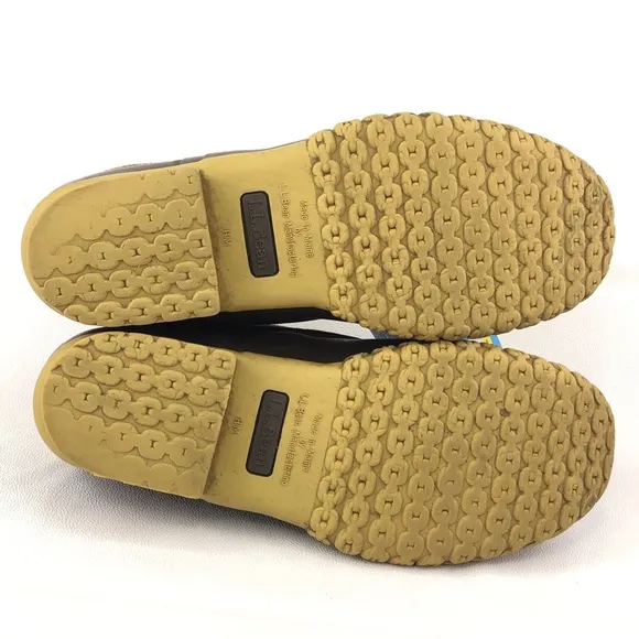 L.L.Bean Low Gumshoe Rubber Moc Duck Boots 10M