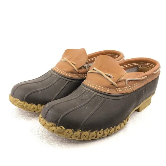 L.L.Bean Low Gumshoe Rubber Moc Duck Boots 10M