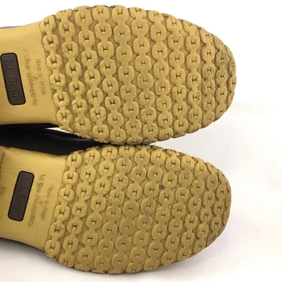 L.L.Bean Low Gumshoe Rubber Moc Duck Boots 10M