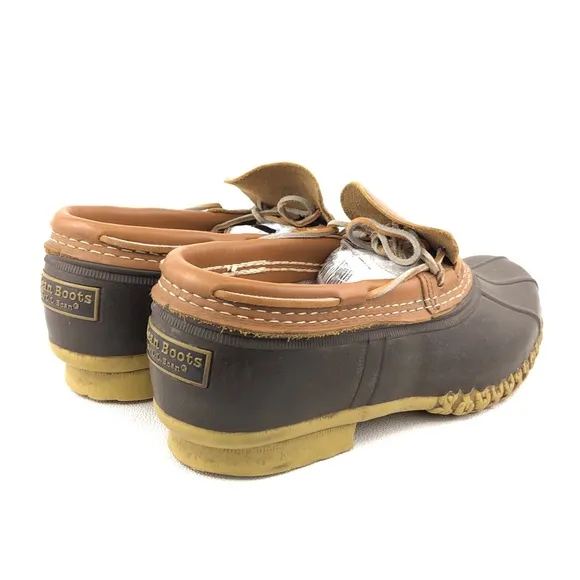 L.L.Bean Low Gumshoe Rubber Moc Duck Boots 10M
