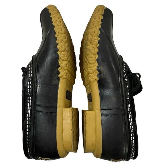 L.L.Bean Rubber Duck‎ Bean Short Boots Black Leather Slip On Womens Size 7 USA