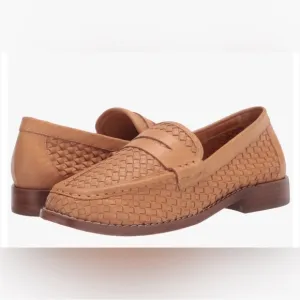 Loeffler Randall Keaton Tan Woven Loafers