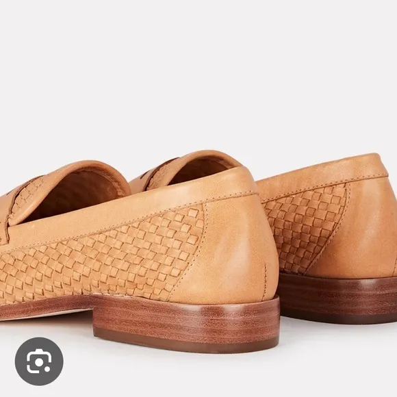 Loeffler Randall Keaton Tan Woven Loafers