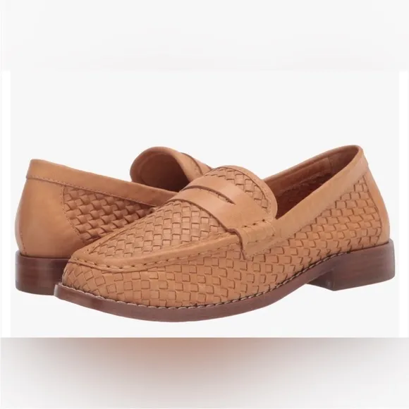 Loeffler Randall Keaton Tan Woven Loafers