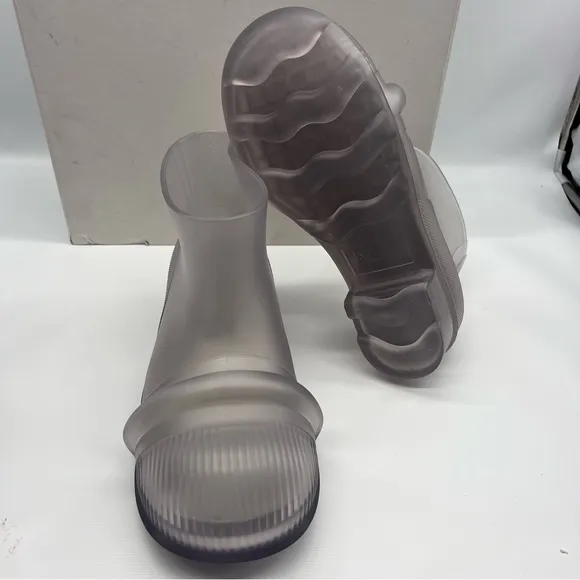 LOEWE Slip-On translucent Rubber Boots size 8.5 NEW