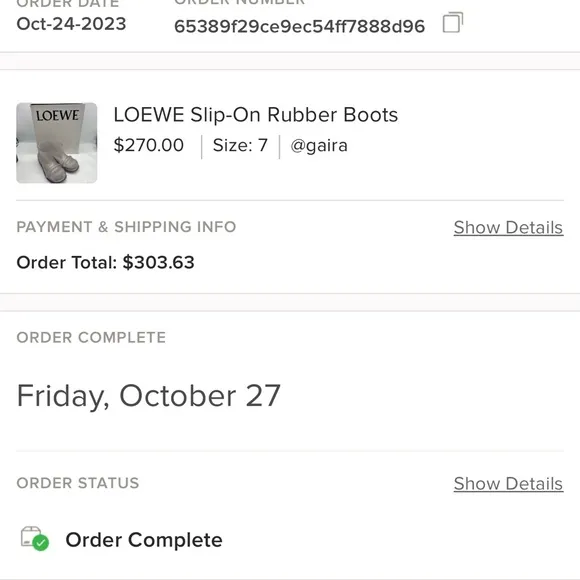 LOEWE Slip-On translucent Rubber Boots size 8.5 NEW