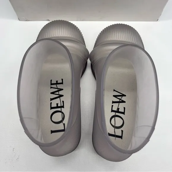 LOEWE Slip-On translucent Rubber Boots size 8.5 NEW