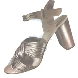 Louise et Cie‎ Women's Kamden Metallic Twist Sandal Rose Gold GG8 Size 9.5 M