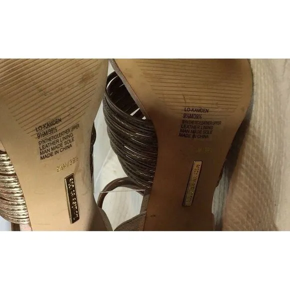 Louise et Cie‎ Women's Kamden Metallic Twist Sandal Rose Gold GG8 Size 9.5 M