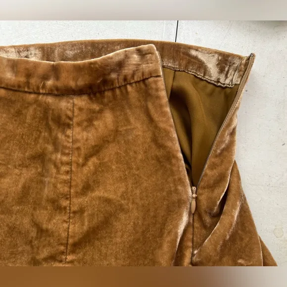 LoveShackFancy Gold Mini Skirt‎ Size 0