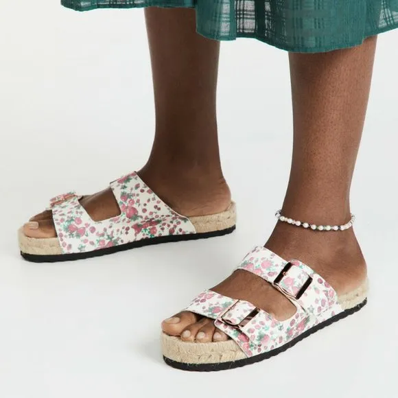 LoveShackFancy Loves Manebi Fancy Nordic Espadrille Sandal Cloudy Poprocks