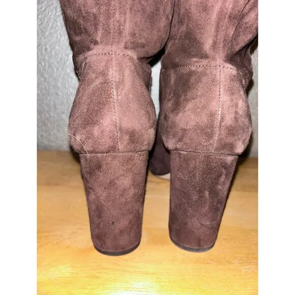 LRL Lauren Ralph Lauren Artizan Classic UpTown Dark Brown Suede 3.5” Boots