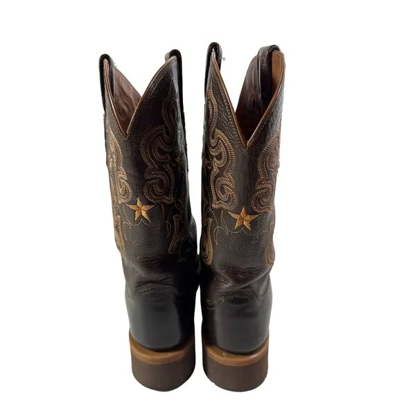 Lucchese 2000 Leopard Cheetah Boots Double Stitched Size 7.5 E