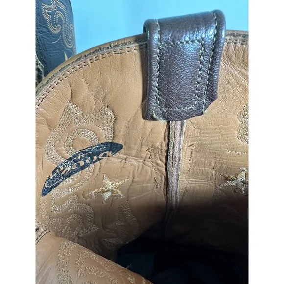 Lucchese 2000 Leopard Cheetah Boots Double Stitched Size 7.5 E