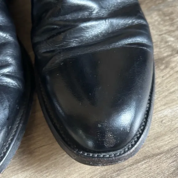 Lucchese Classic Black Roper Western Boots Men's Size 10 B