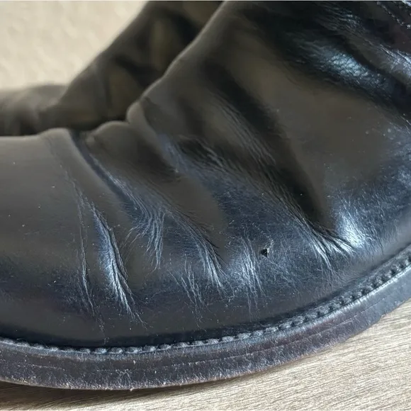 Lucchese Classic Black Roper Western Boots Men's Size 10 B