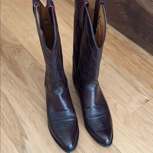 Lucchese Leather Cowboy Boots