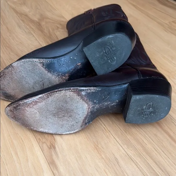 Lucchese Leather Cowboy Boots