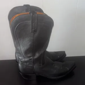 Lucchese Men’s Classic Leather Black Boots Sz.11