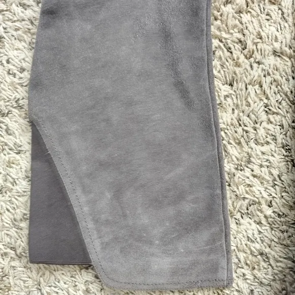 Lucky Brand hanover grey suede zipper boots sz 9