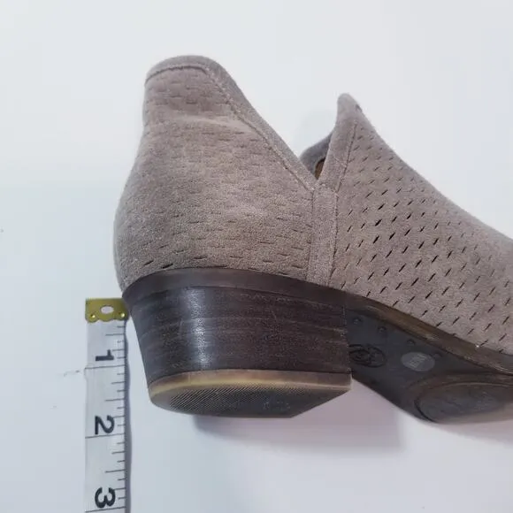 Lucky Brand Taupe Slip On Ankle Boots