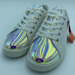 Lucky Step Women’s Fashion Sneakers Iridescent Rhinestone Girly Glitter 11