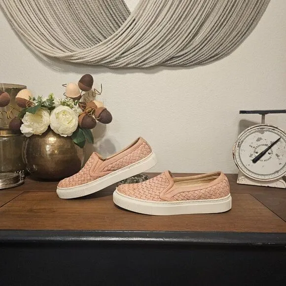 M. Gemi &quot;The Cerchio&quot; Basket Weave Leather Loafers Sz 38.5 (US-7.5)