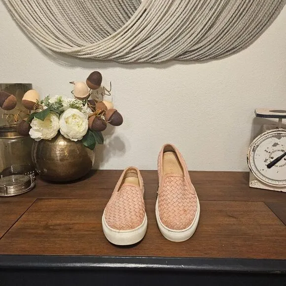 M. Gemi &quot;The Cerchio&quot; Basket Weave Leather Loafers Sz 38.5 (US-7.5)