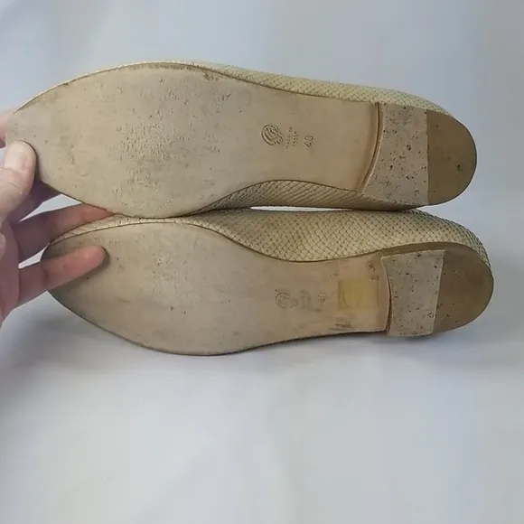 M Gemi Reptile Leather Petalo Loafers
