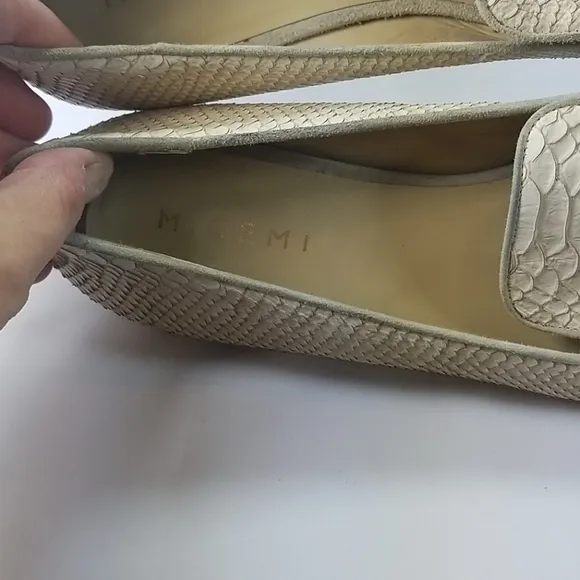 M Gemi Reptile Leather Petalo Loafers