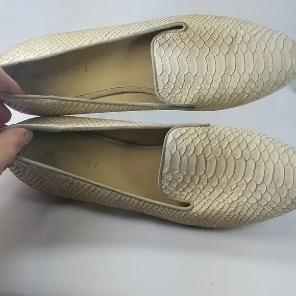 M Gemi Reptile Leather Petalo Loafers