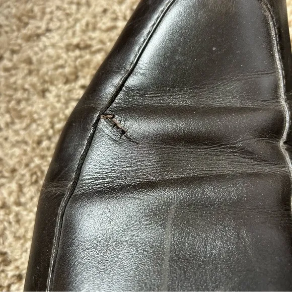 M Vintage Gucci Dark Brown Genuine Leather Goodyear Loafers Size 9.5 |F20